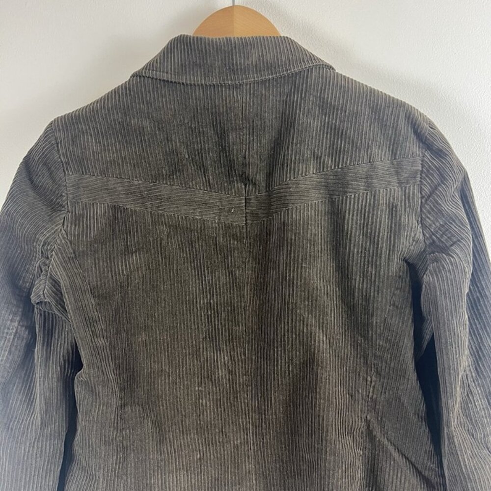 Vintage Liz Claiborne Brown Wide Wale Corduroy Blazer sz 10 Petite‎ Academia Y2K - Picture 6 of 10